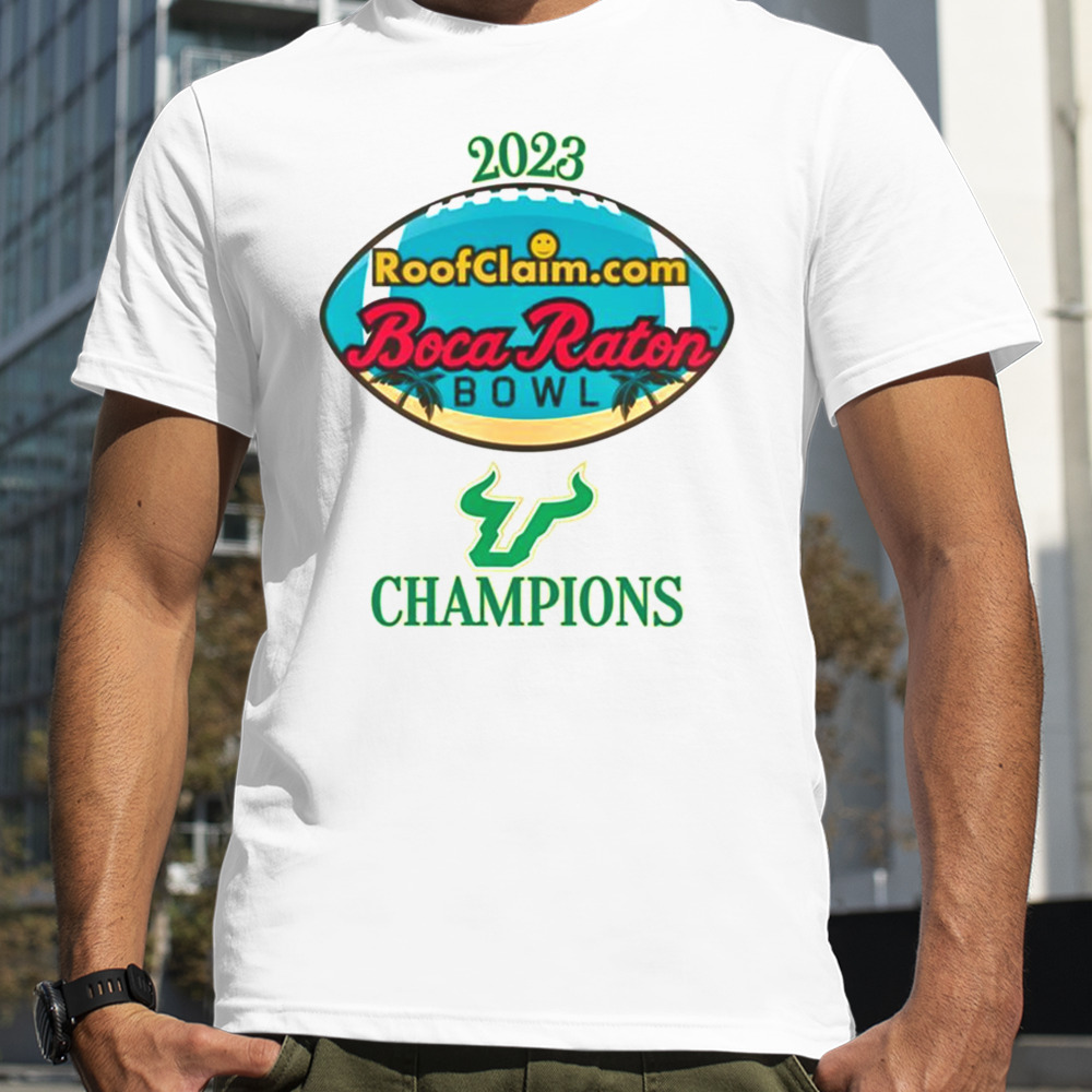 South Florida Bulls 2023 Roofclaim Boca Raton Bowl Champions Shirt