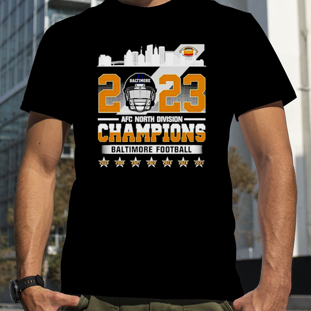 Baltimore Ravens football 2023 AFC North Division Champions shirt