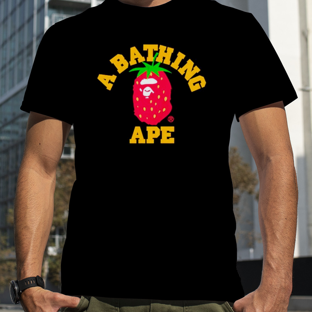 Bape Strawberry College shirt