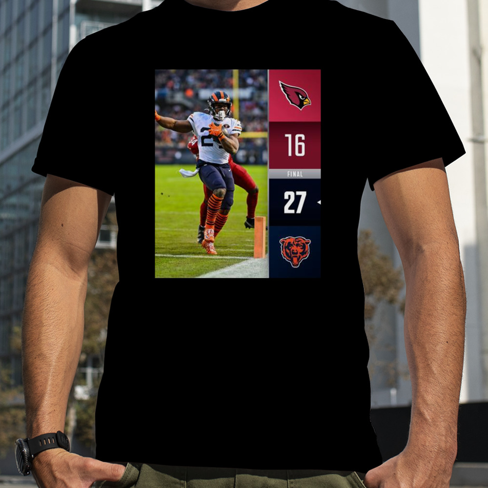 Chicago Bears Win 27 16 Cardinals 2023 NFL Final Score Shirt