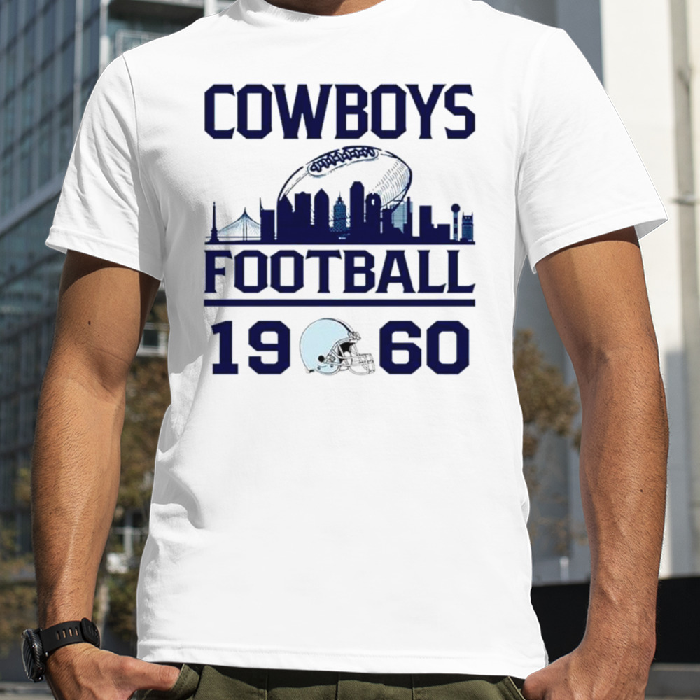 Dallas Cowboys football 1960 skyline retro shirt