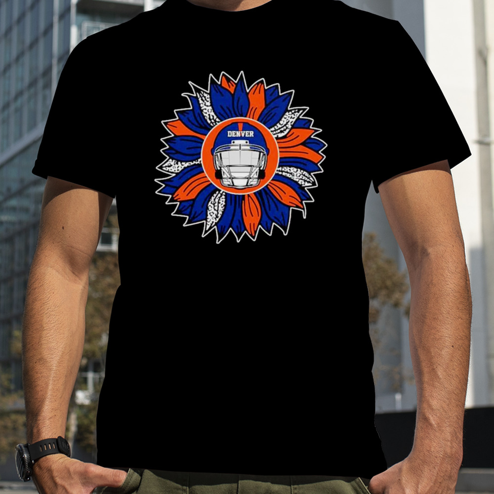 Denver Broncos football sunflower shirt