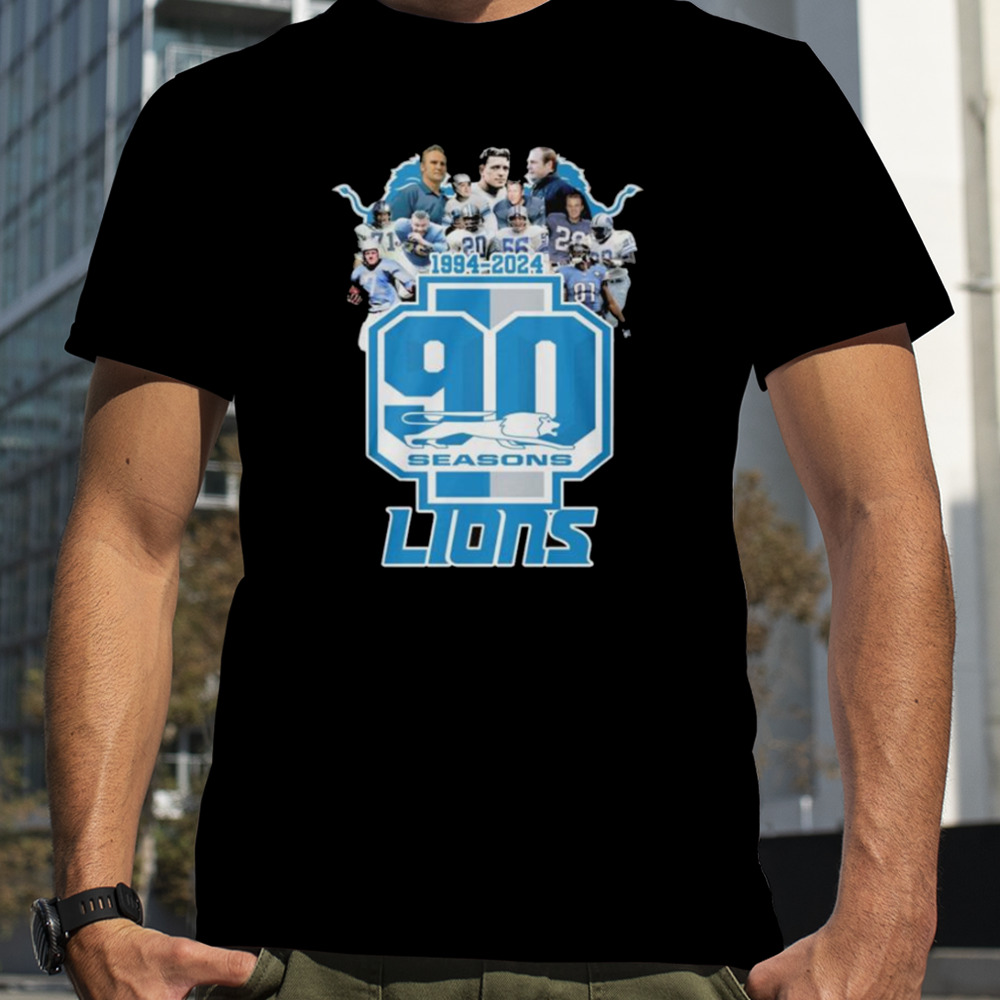 Detroit Lions Legends 90th Season 1934-2024 shirt