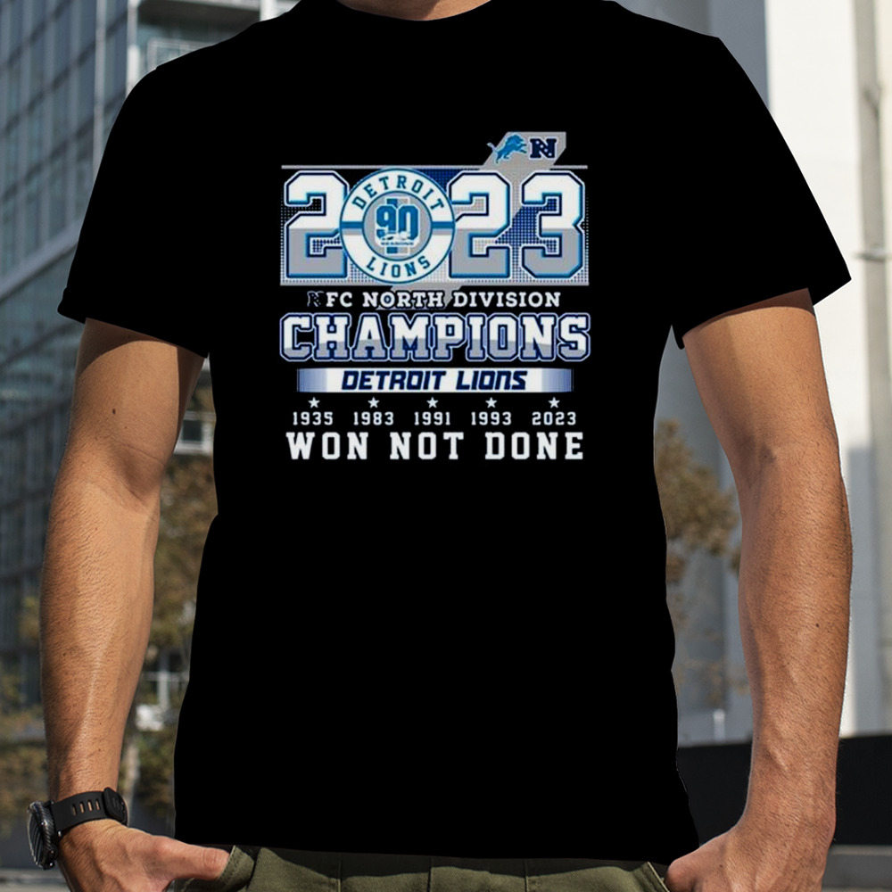 Detroit Lions NFL 2023 NFC North Division Champions Shirt