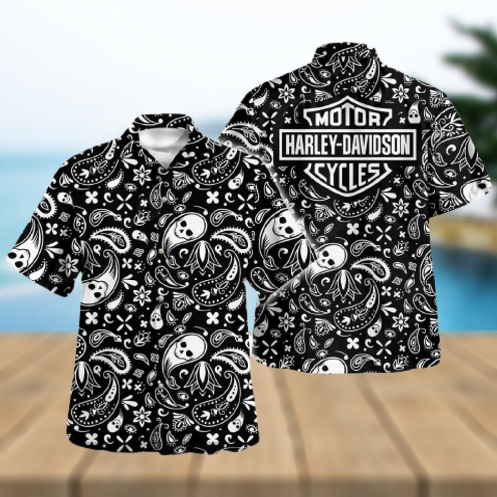 HDM Bandana Skull Pattern Hawaiian Shirt and Short - Limotees