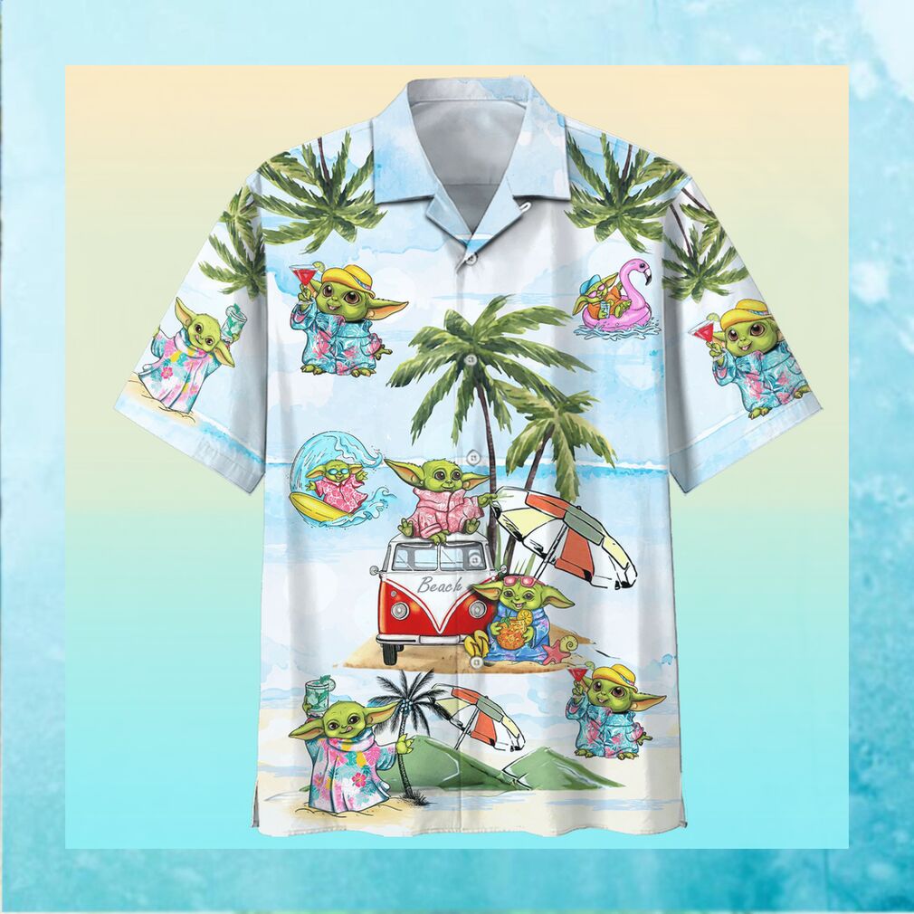 HOT Baby Yoda Hawaiian Shirt Beach Short - Limotees