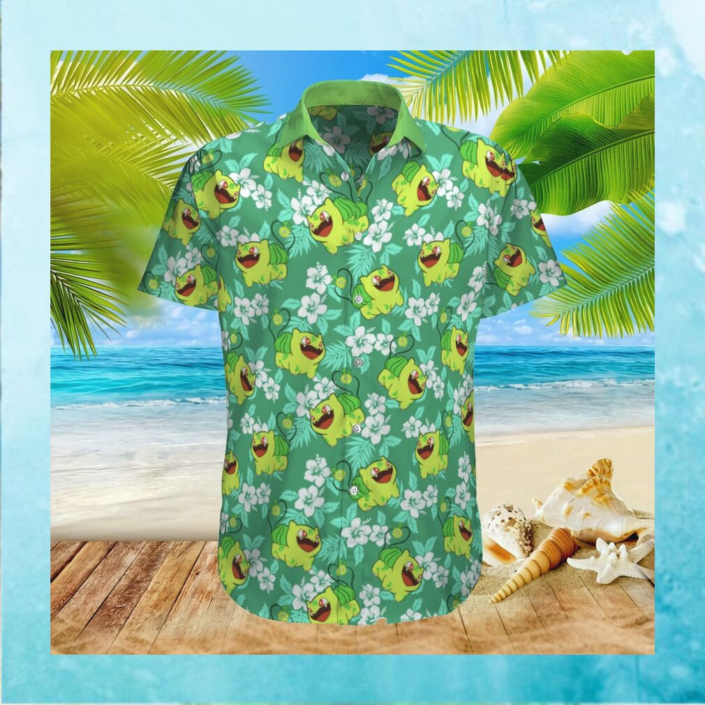 HOT Bulbasaur Pokemon Hawaiian Shirt Beach Short - Limotees