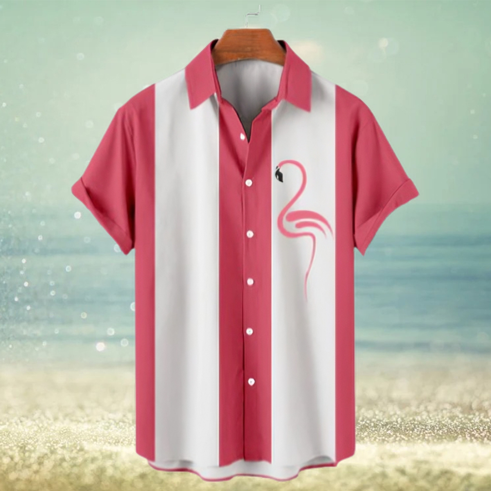 Hawaiian Flamingo Short Sleeve Shirt - Limotees