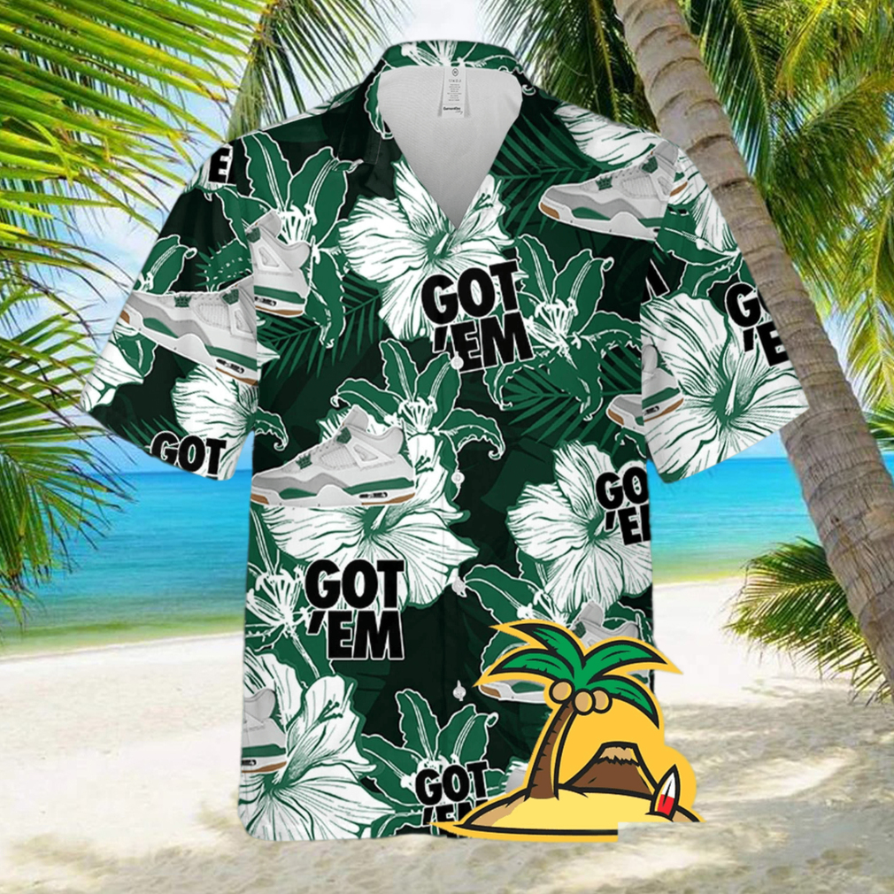 Hawaiian Floral Pattern SB Pine Green Hawaiian Shirt For Men And Women - Limotees