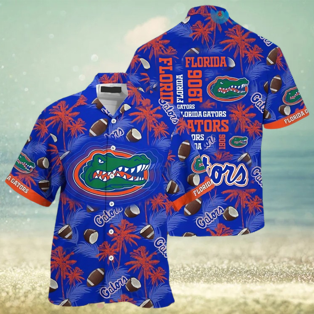 Hawaiian Shirt Football Coconut Pattern Gators - Limotees