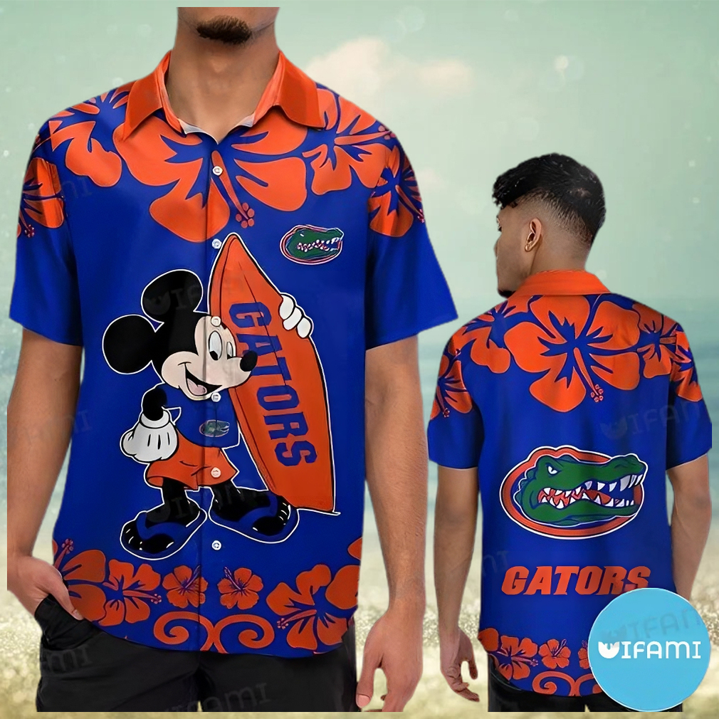 Hawaiian Shirt Mickey Surfboard Gators Gift - Limotees