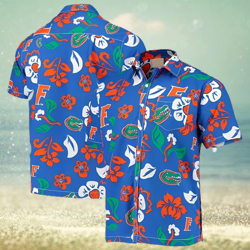 Hawaiian Shirt Tropical Floral Pattern Florida Gators Gift - Limotees