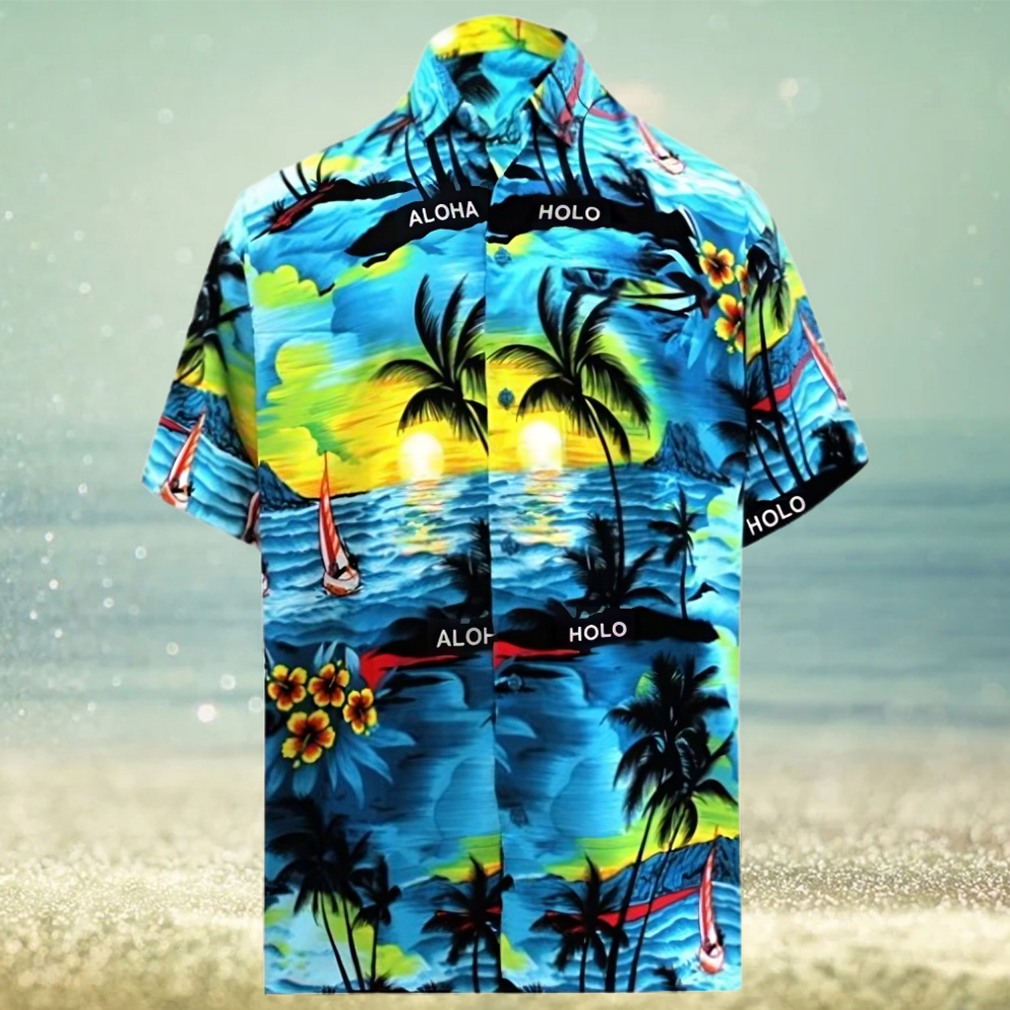 Hawaiian Shirt With Coconut Tree Pattern - Limotees