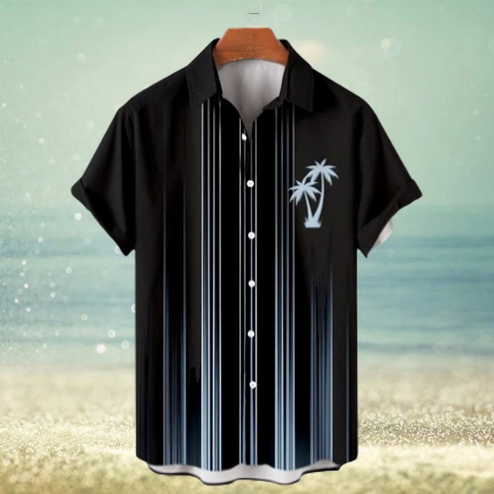 Hawaiian Stripe Coconut Short Sleeve Shirt - Limotees