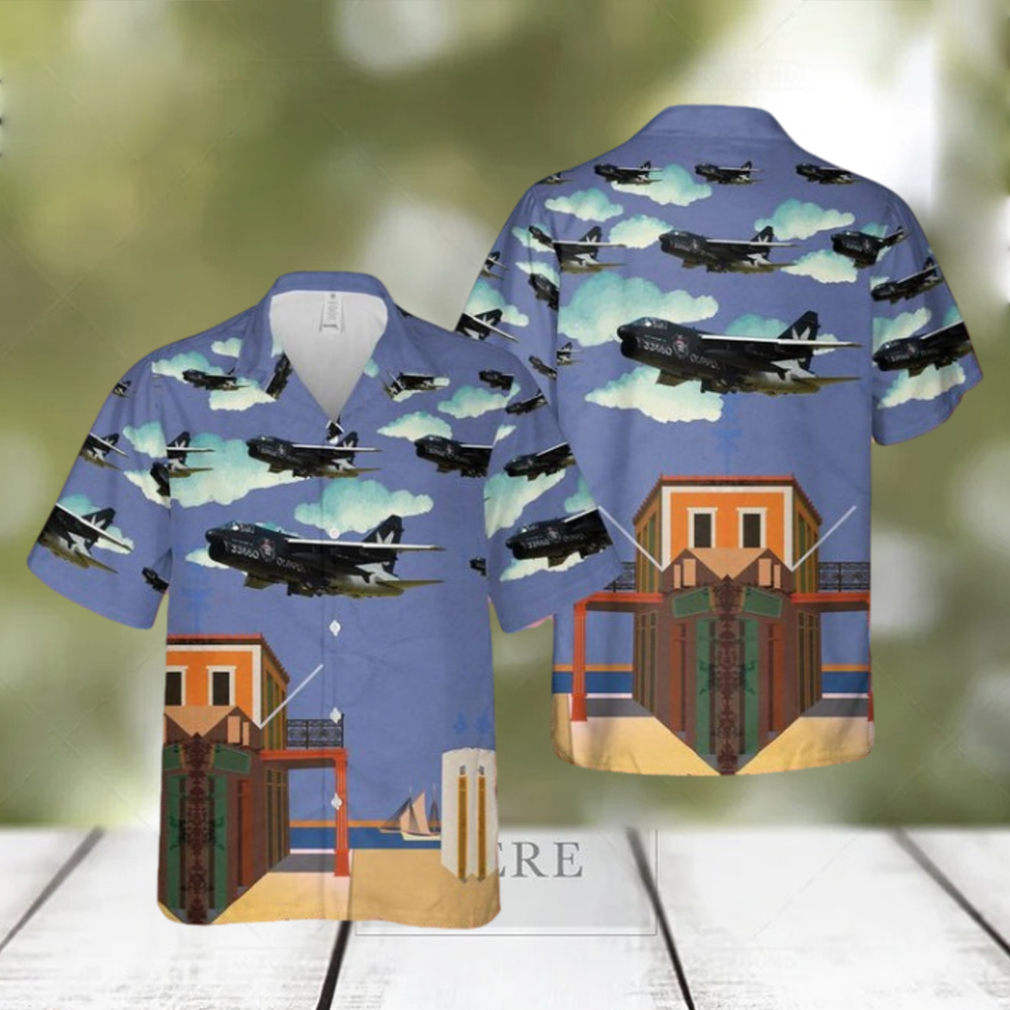 Hellenic Air Force A 7E Corsair 70th Anniversary OlympuIK Hawaiian Shirt - Limotees