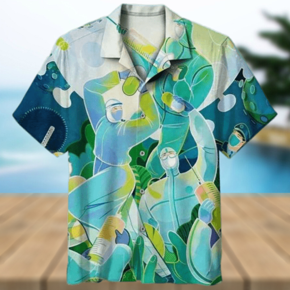 Heroes Fighting Covid 19 3D Funny Hawaiian Shirts - Limotees