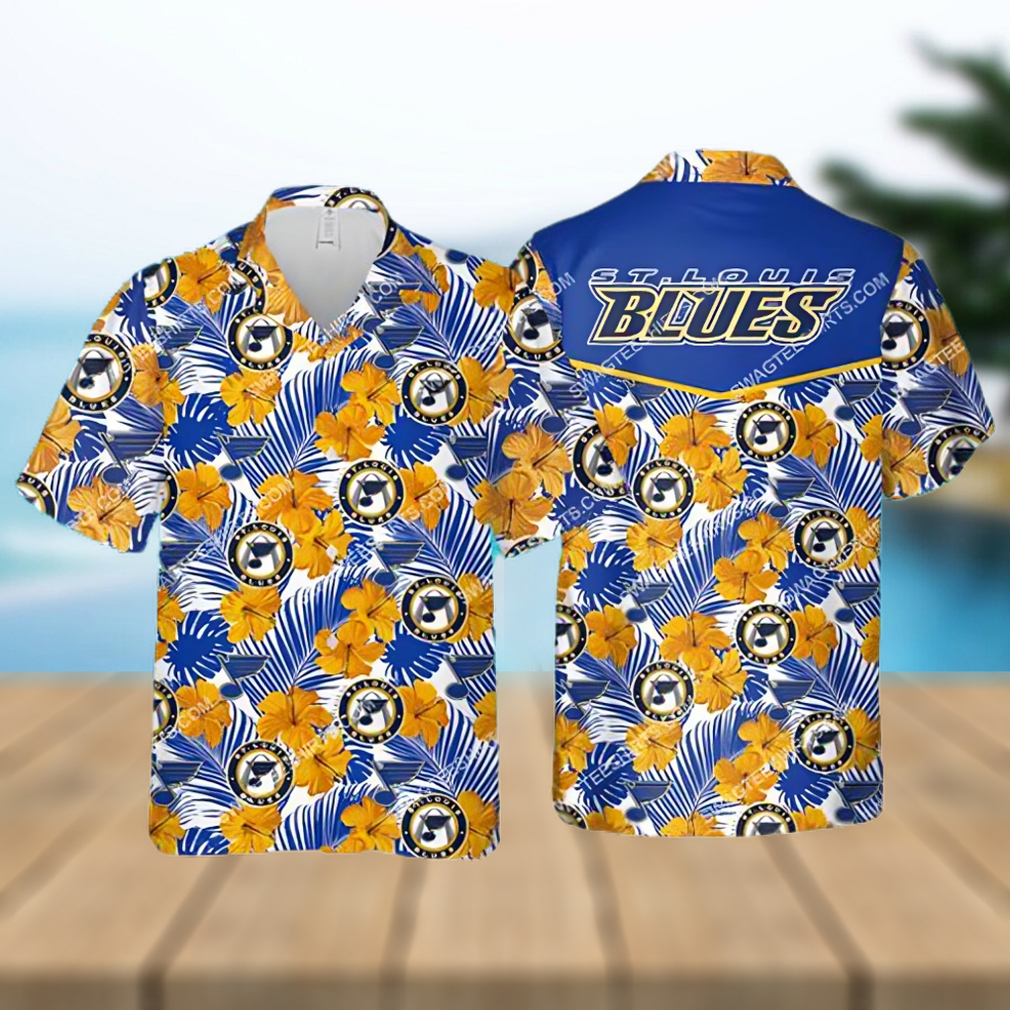 High quality] The st louis blues hockey team all over print hawaiian shirt - Limotees