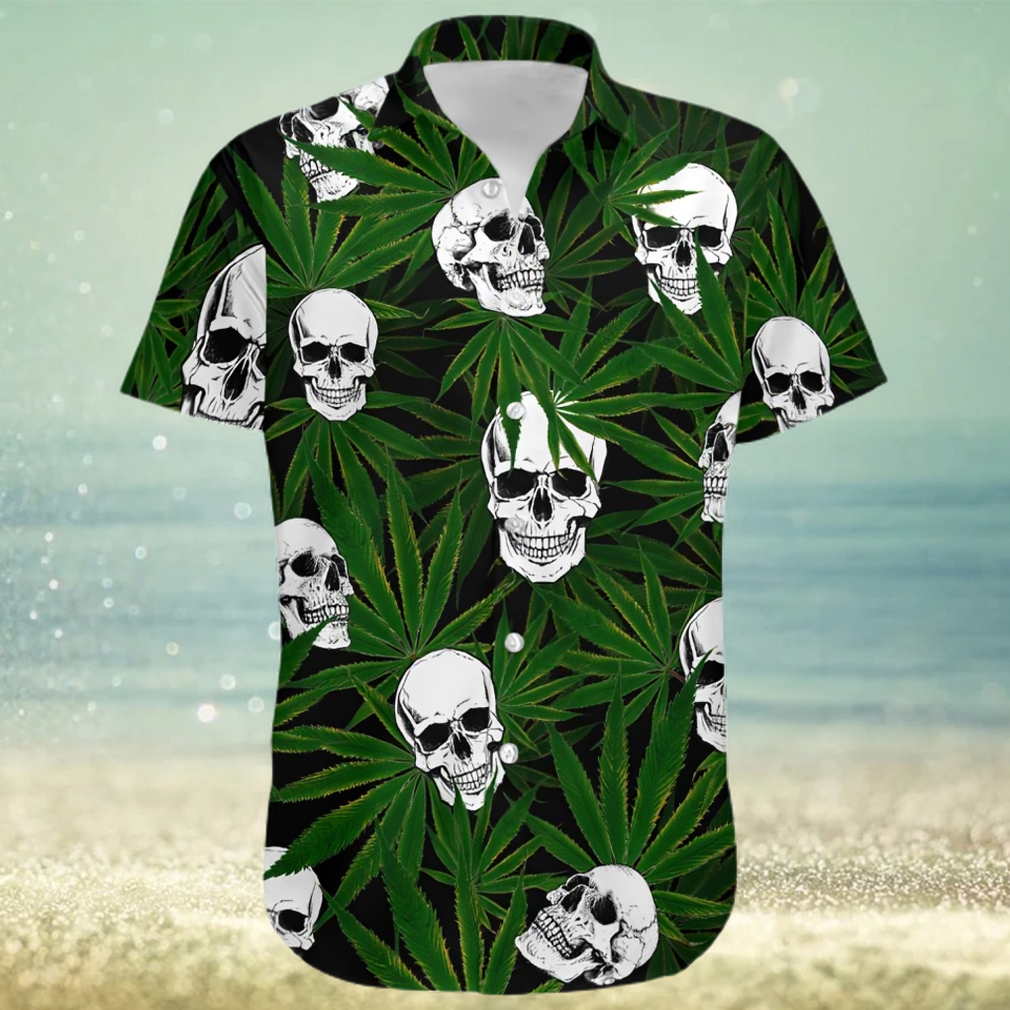 Higozy™ Weed Skull – Hawaiian Shirt - Limotees