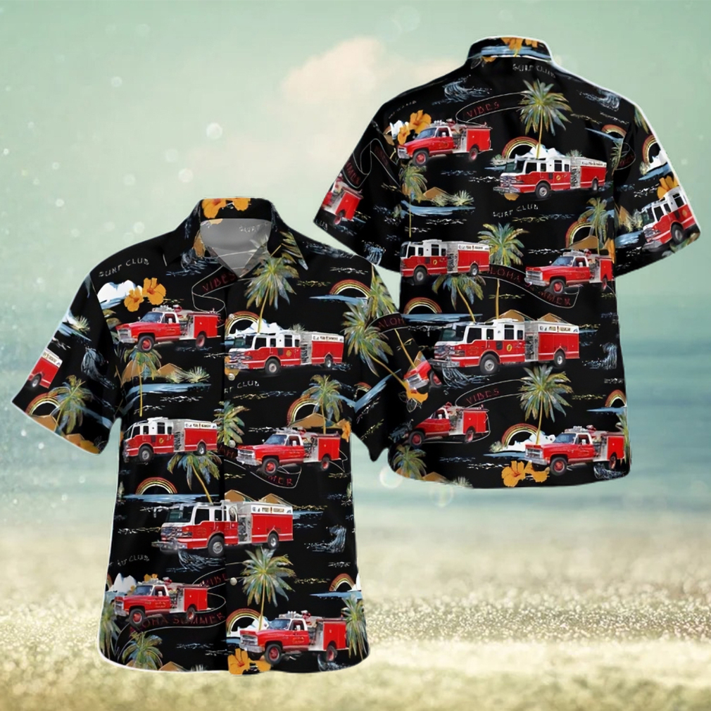 Hillburn Fire Department Hillburn New York Aloha Summer Gift Back Hawaiian Shirt - Limotees