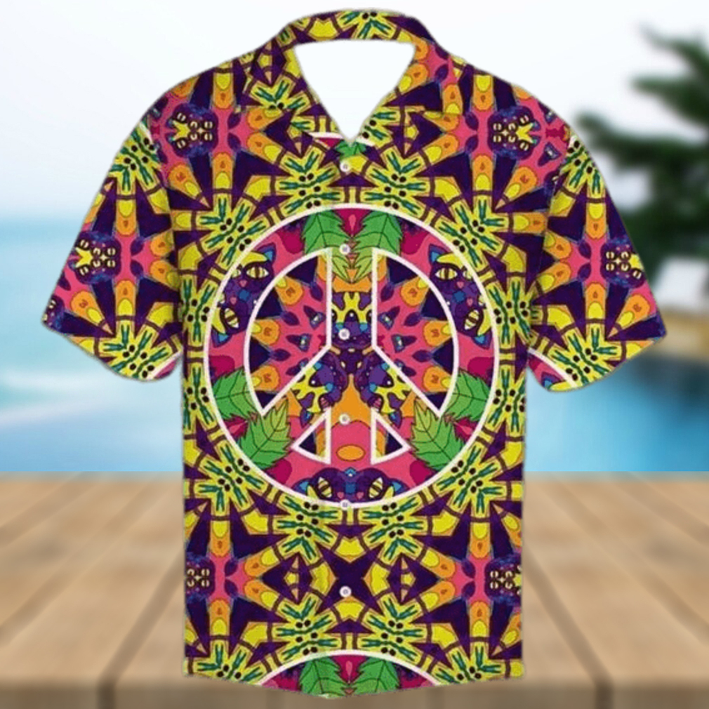 Hippie Peace Freaks Cats 3D Funny Hawaiian Shirt - Limotees