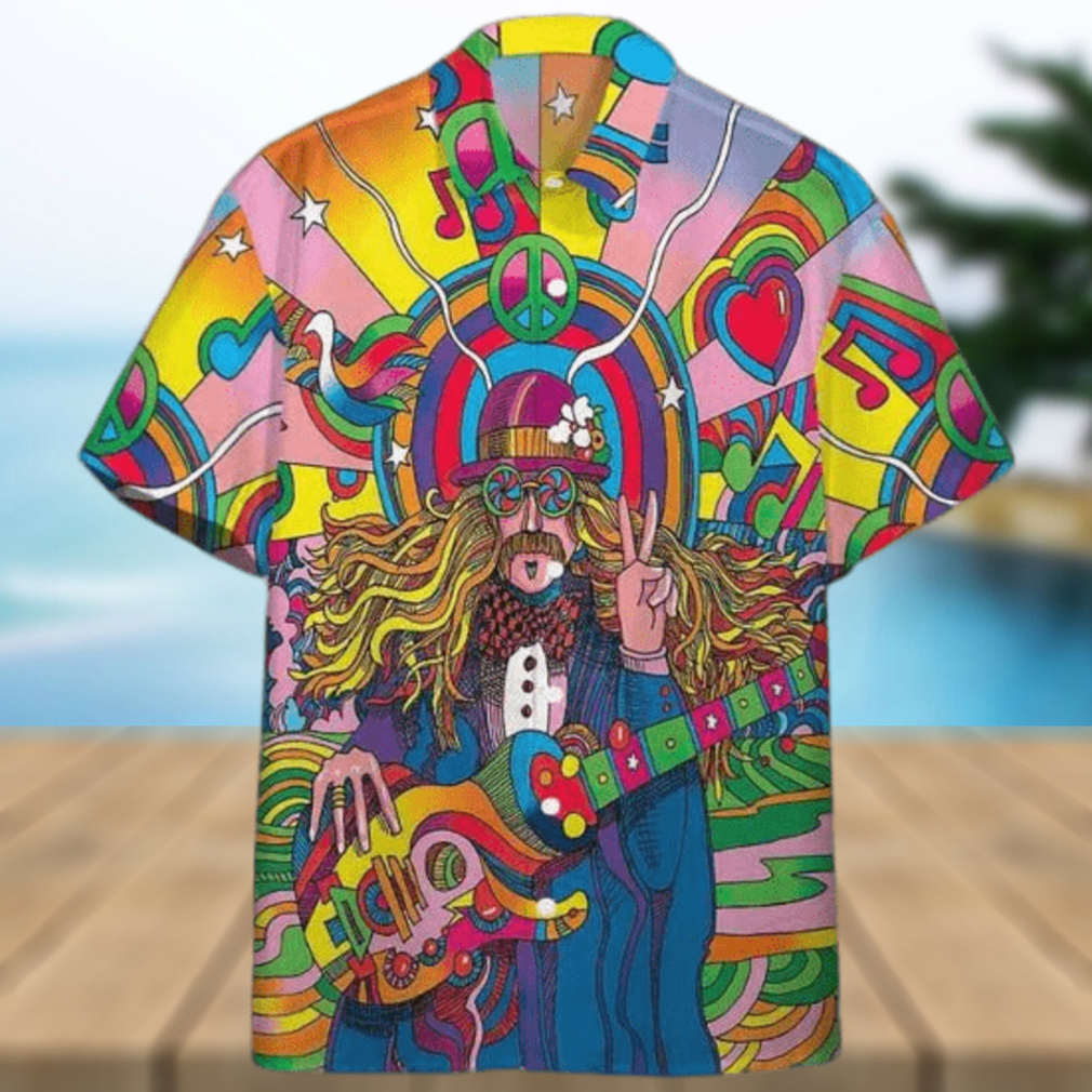 Hippie Psychedelic 3D Funny Hawaiian Shirt - Limotees