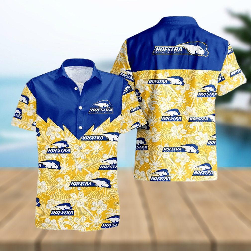 Hofstra Pride 3D Hawaiian Shirt Tropical Seamless NCAA Men And Women Gift For Fans - Limotees