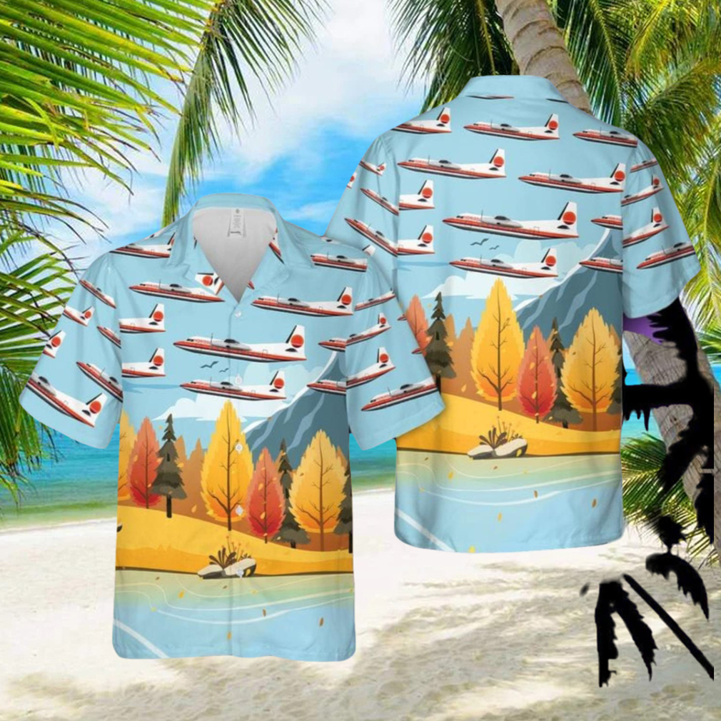 Horizon Air Fairchild F 27 Summer Beach Gift 3D Hawaiian Shirt - Limotees