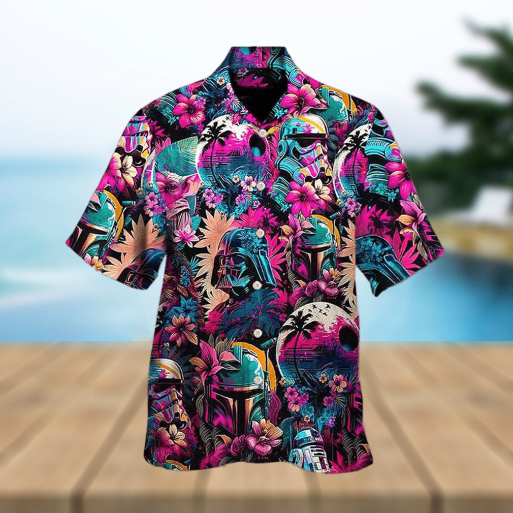 Horror Movie Retro Hawaiian Shirt Horror Movie Button Down Shirt Horror Character Summer Shirt - Limotees