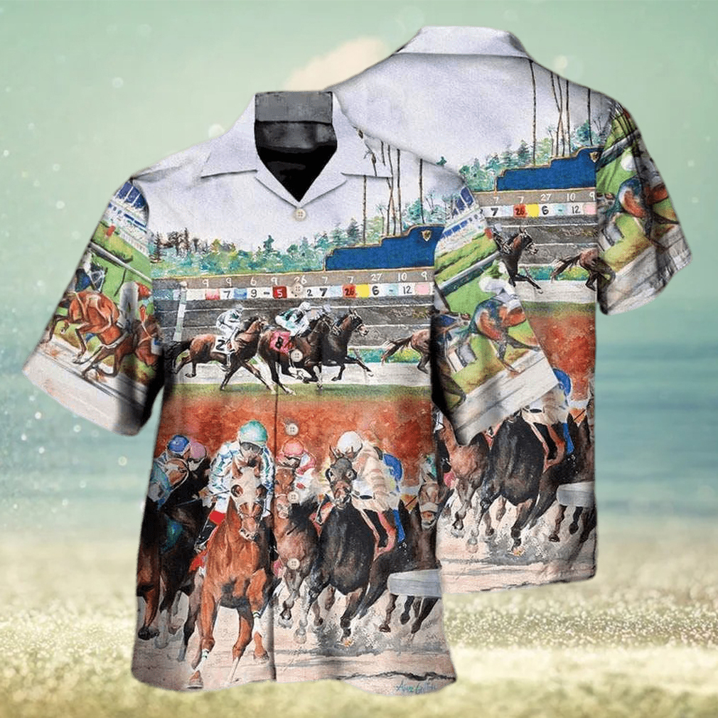 Horse Racing Wild Power Summer Hawaiian Shirt - Limotees