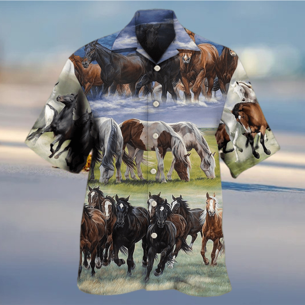 Horse Running Cool Hawaiian Shirt - Limotees