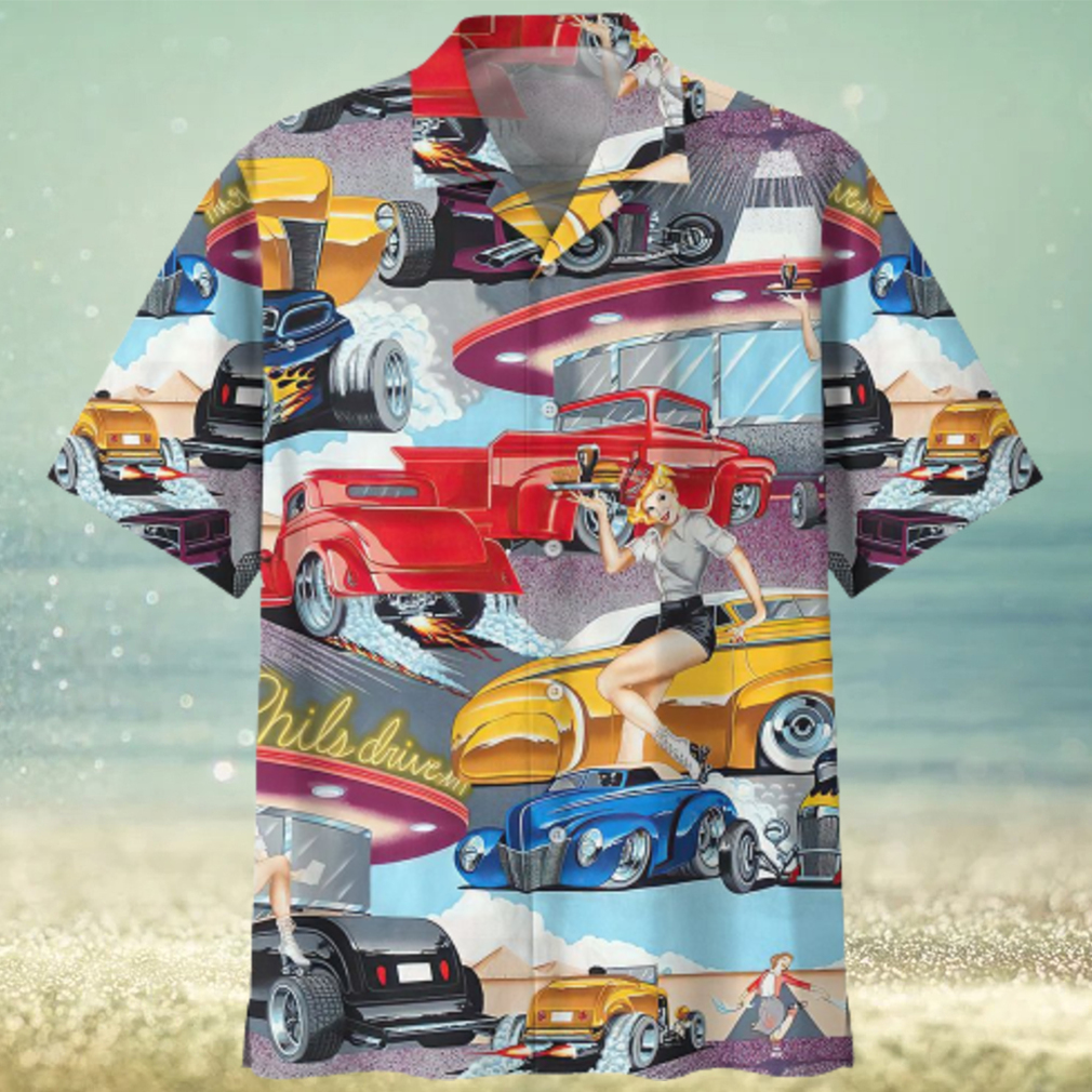 Hot Rod Colorful Unique Design Unisex Hawaiian Shirt For Men And Women Dhc17063020 - Limotees