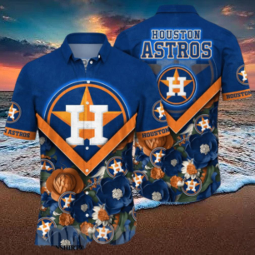 Houston Astros MLB Floral Unisex Hawaiian Shirt - Limotees