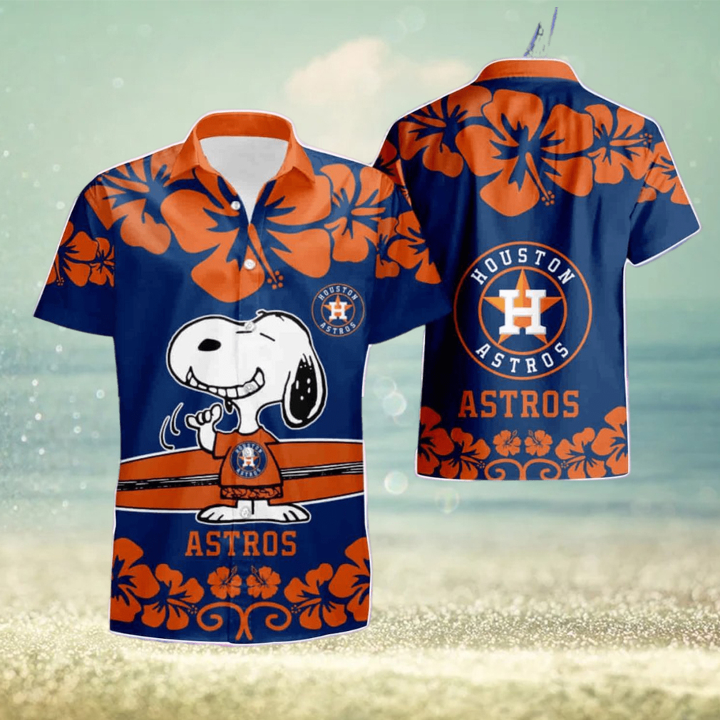 Houston Astros Snoopy Hawaiian Shirt Short - Limotees