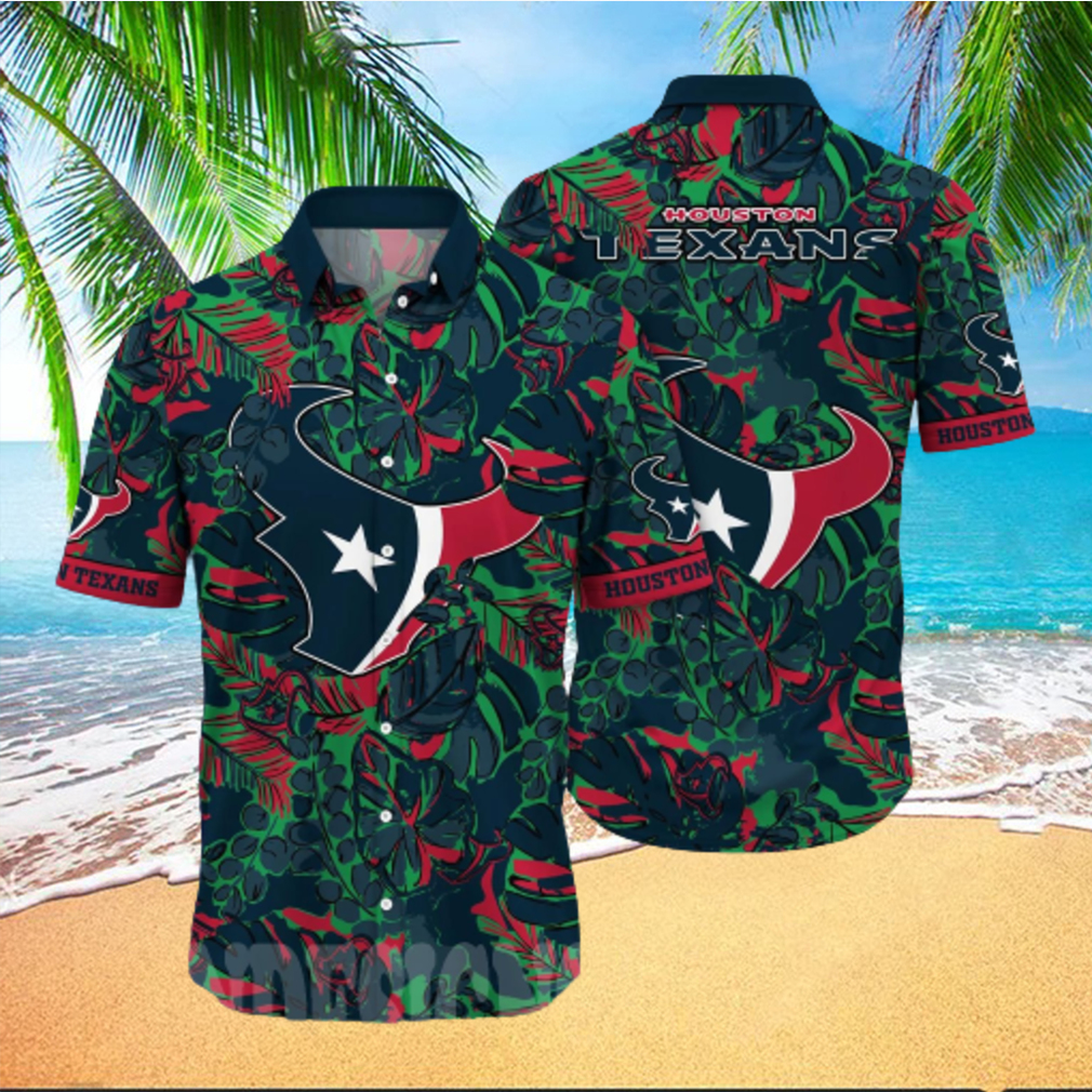 Houston Texans NFL Flower Full Printed Hawaiian Shirt - Limotees