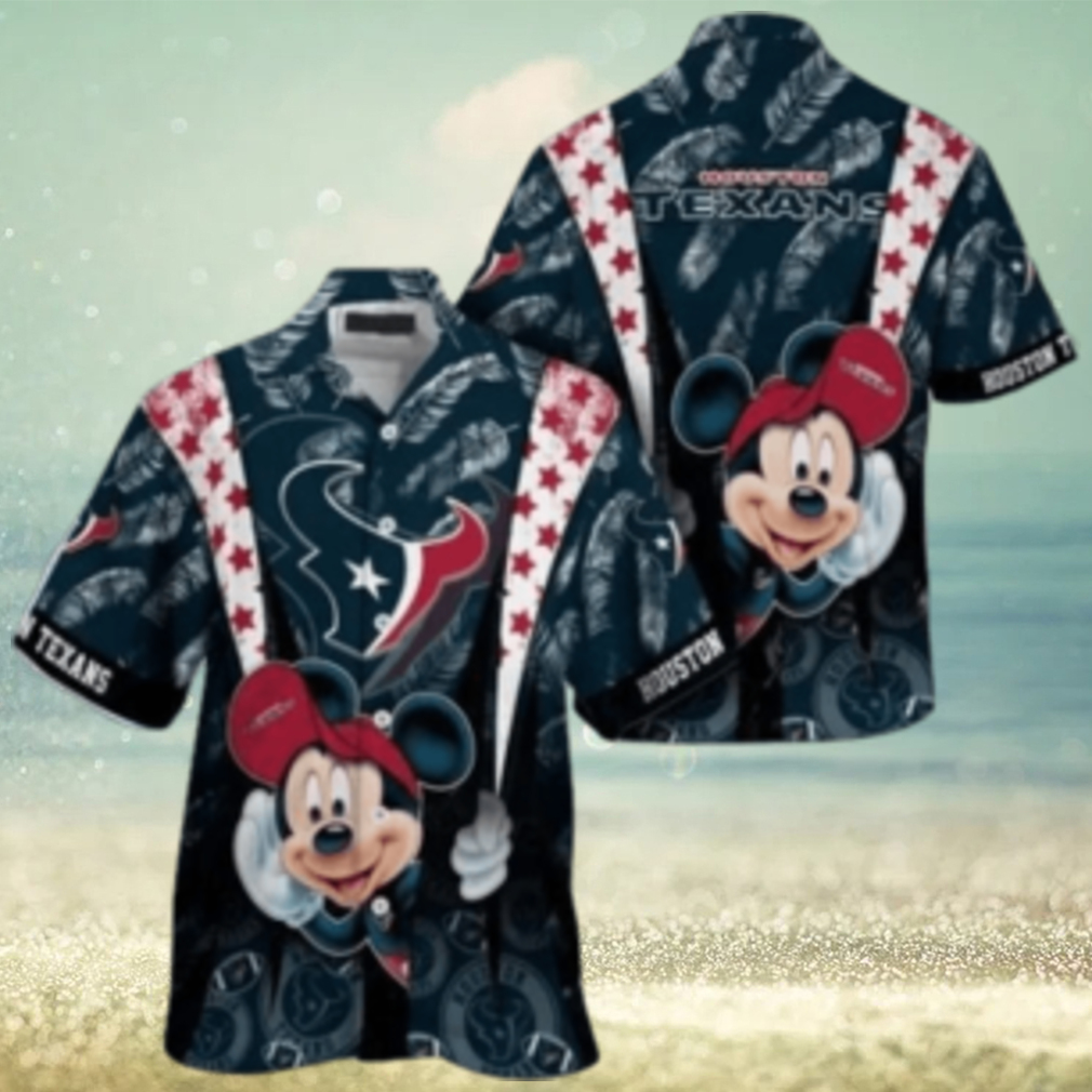 Houston Texans nfl mickey mouse Hawaiian Shirt custom for fan - Limotees