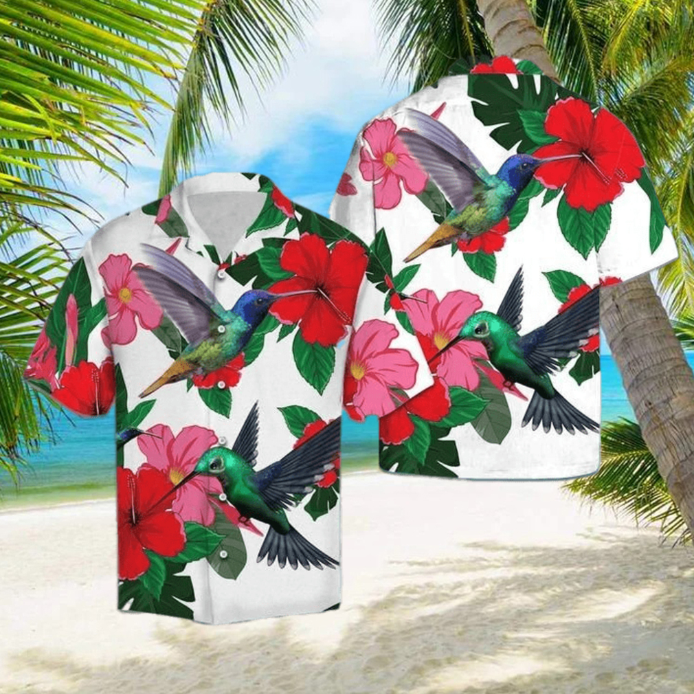 Hummingbird And Hibiscus Hawaiian Shirt - Limotees