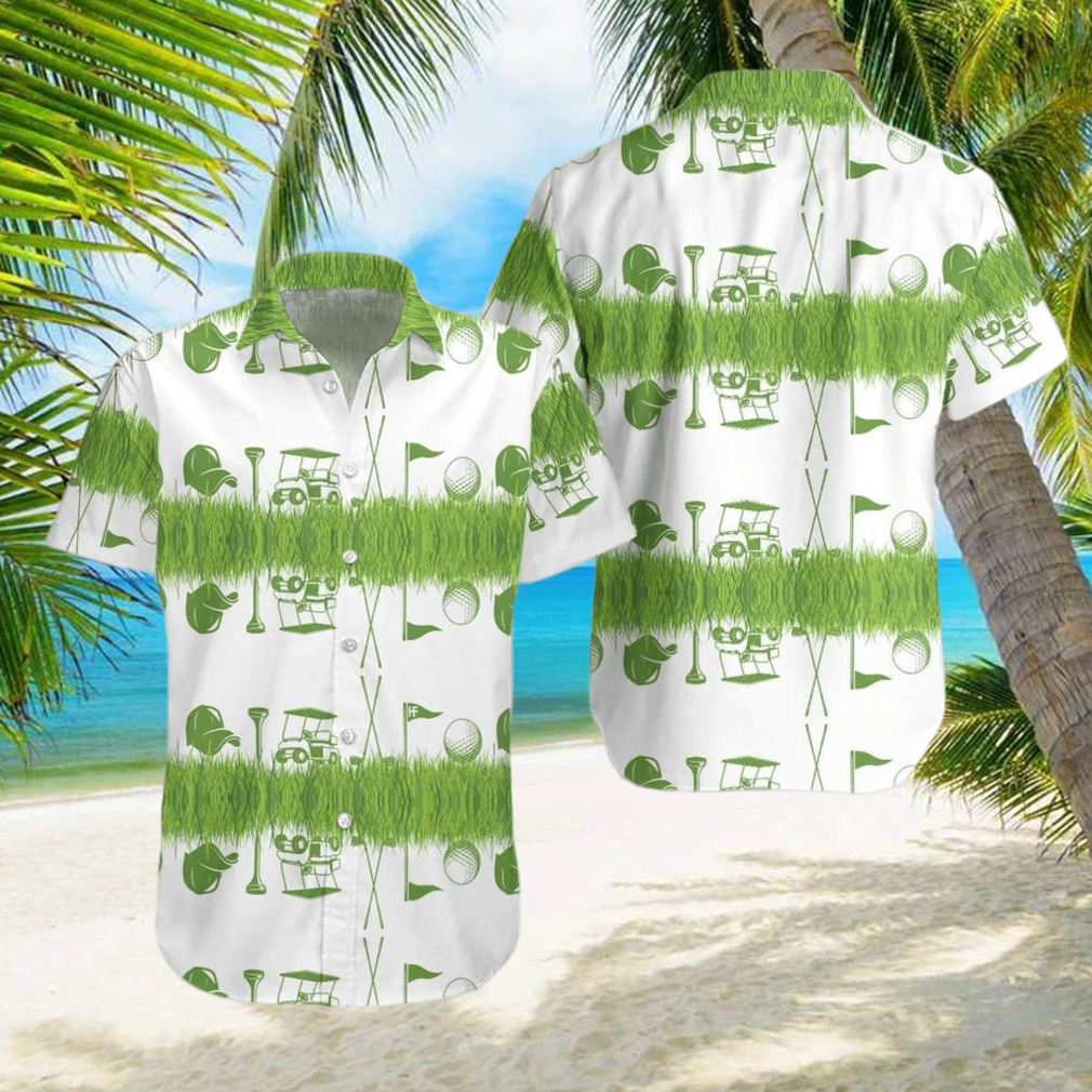 Icon Golf Green Pattern Hawaiian Aloha Shirts - Limotees