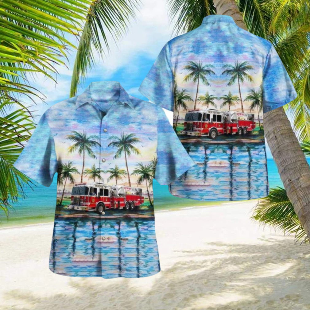 Islip Fire Department, Islip, New York, Hawaiian Shirt - Limotees