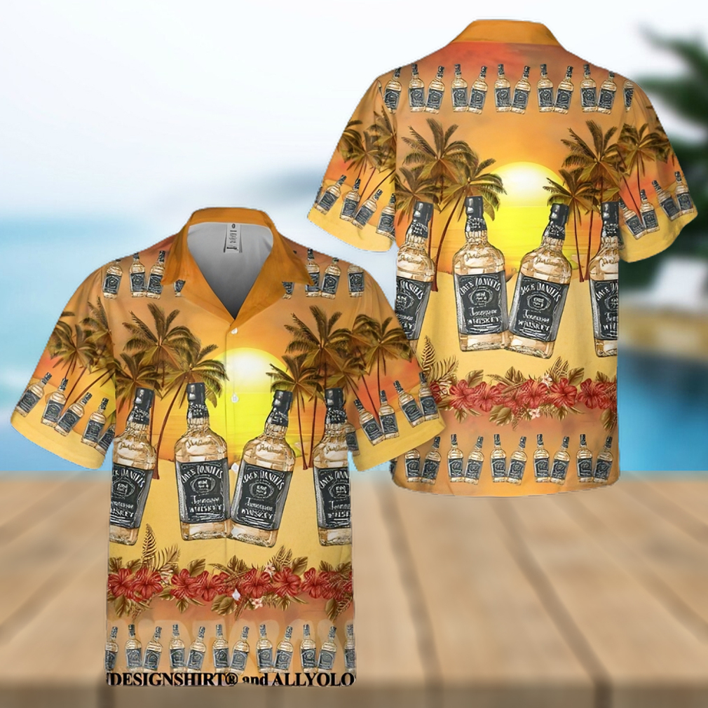 JD Palm Tree Sunset All Over Print Aloha Summer Beach Hawaiian Shirt - Limotees