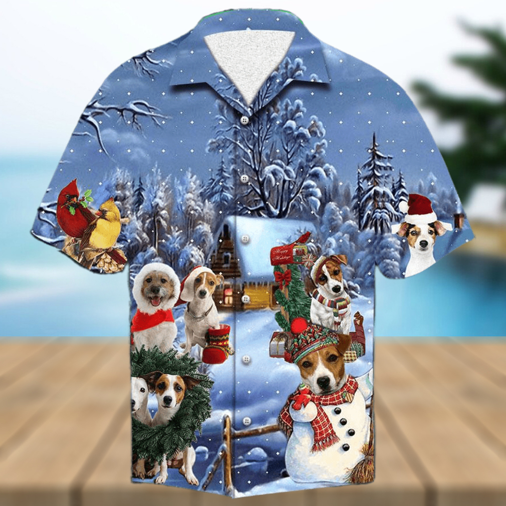 Jack Russell Christmas Hawaiian Shirt - Limotees