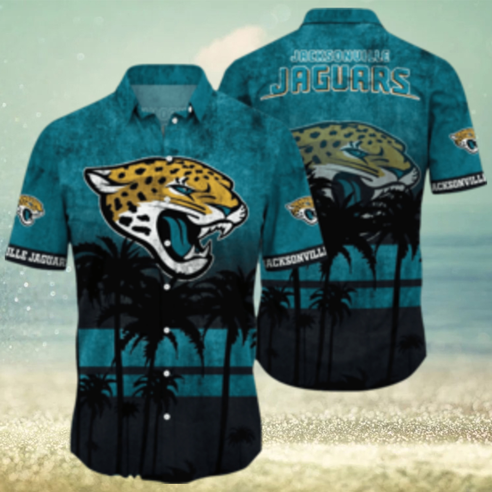 Jacksonville Jaguars Logo Coconut Tropical Hawaiian Shirt Beach Gift For Fans - Limotees