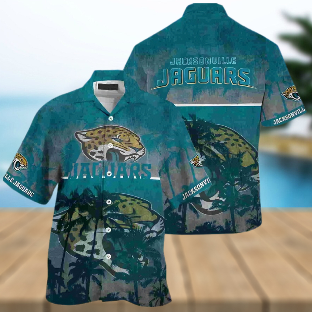 Jacksonville Jaguars Palm Hawaiian Shirt - Limotees