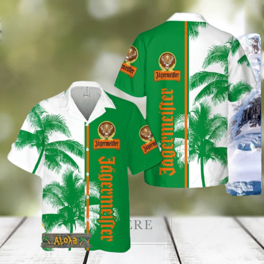 Jagermeister Tropical Coconut Trees Hawaiian Shirt For Men And Women Gift Hawaiian Beer - Limotees