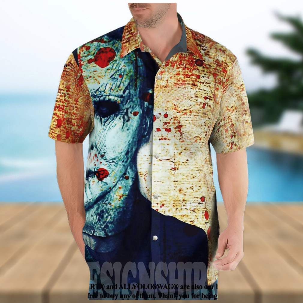 Jason Voorhees Michael Myers Half Face All Over Print Hawaiian Shirt - Limotees