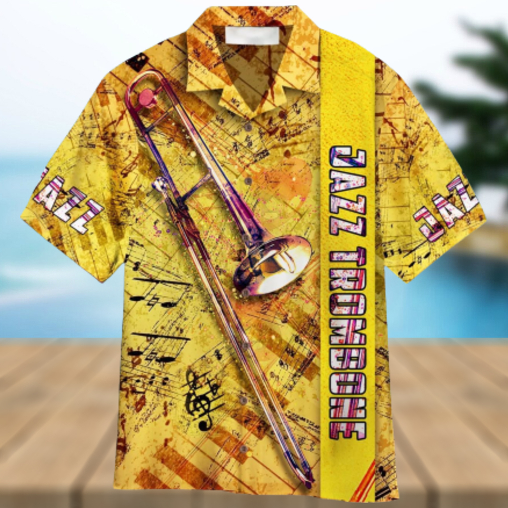 Jazz Trombone Aloha Hawaiian Shirt Summer Gift Beach Shirt - Limotees