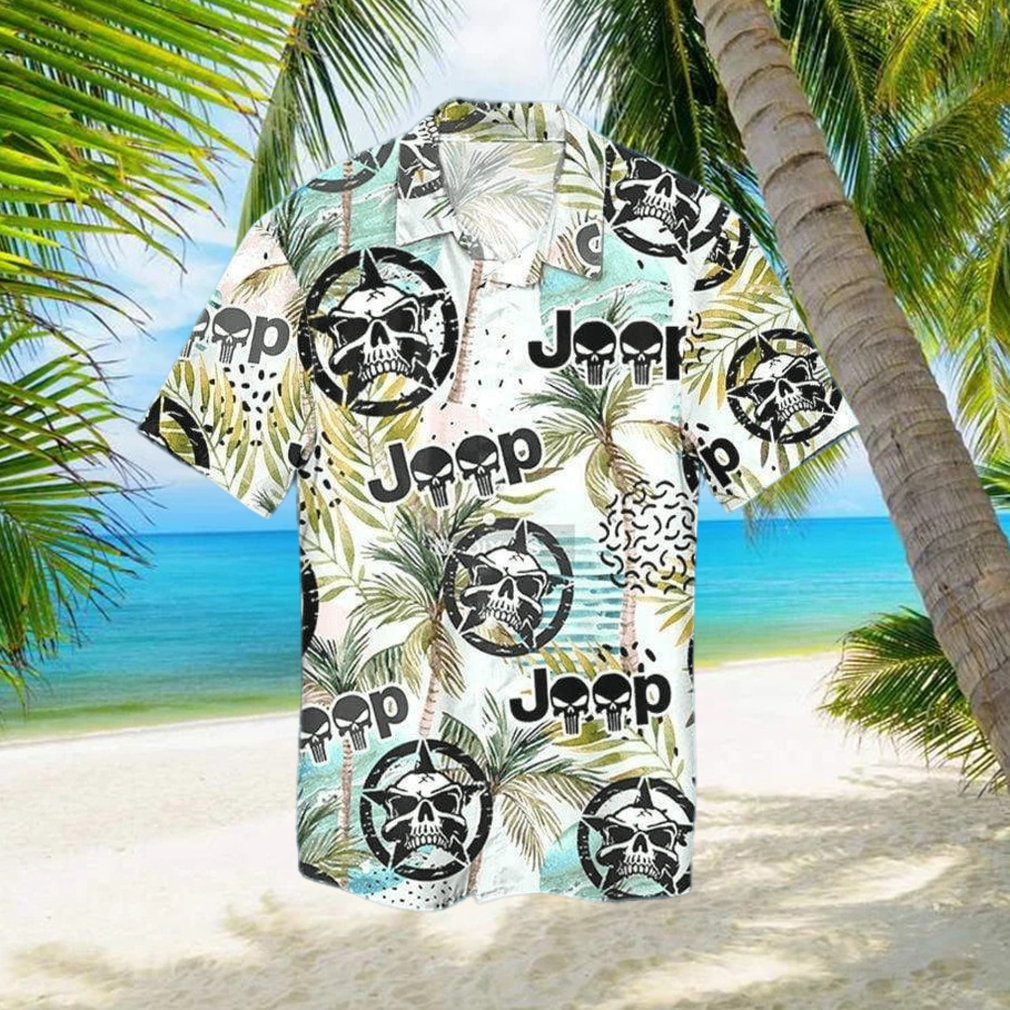 Jeep Skull Tropical Hawaiian Shirt - Limotees