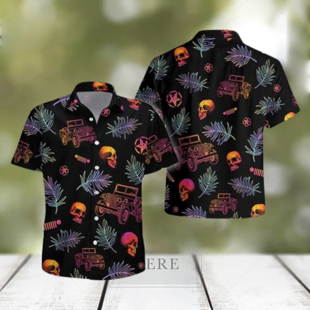 Jeep Skull Unisex Hawaiian Aloha Shirts - Limotees