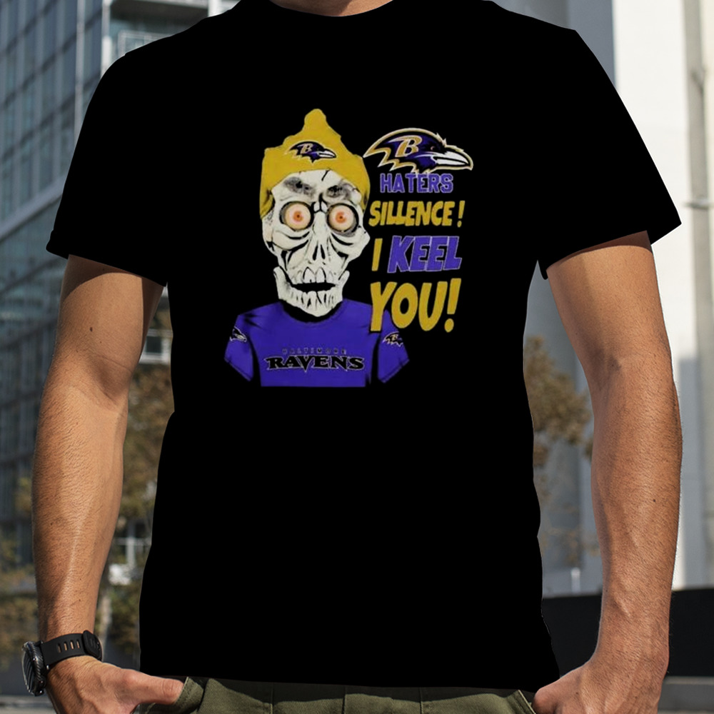 Jeff Dunham Baltimore Ravens Haters Silence I Keel You Logo Shirt