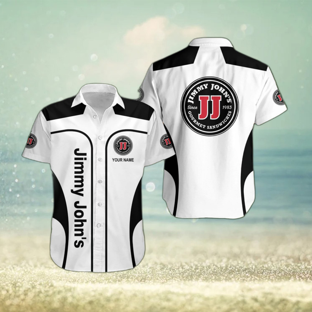 Jimmy john’s Personalized Name Beach Brand New Aloha Hawaiian Shirt Men And Women Gift For Family - Limotees