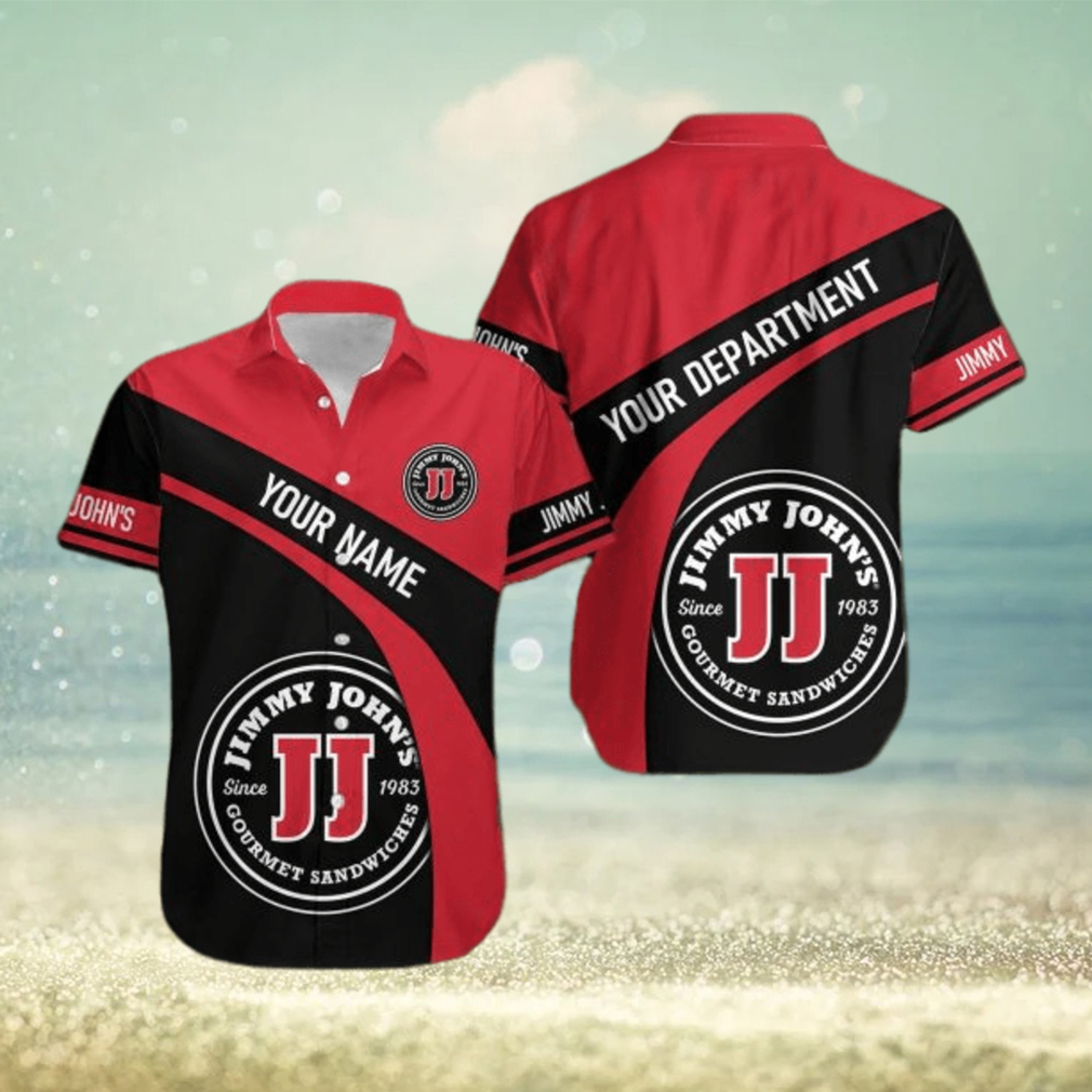 Jimmy john’s Personalized Name Palm New 3D Hawaiian Shirt Tropical Aloha For Mens - Limotees